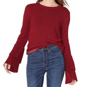 J Crew Mercantile bell sleeve sweater